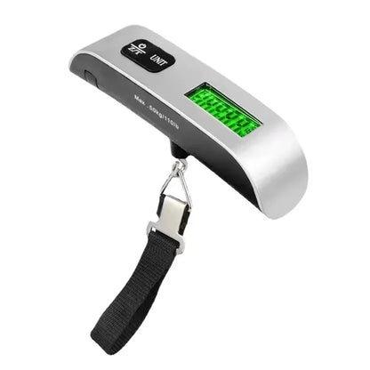 50kg Digital Portable Hanging Luggage Scale with LCD Display - Travel Bag Weighing Tool