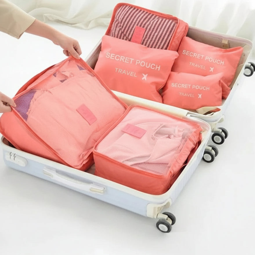 Waterproof Travel Storage Bag Set – Large Capacity Organizer for Luggage, Clothing & Underwear