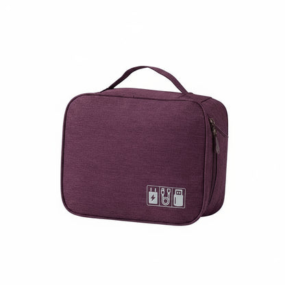 Purple toiletry bag