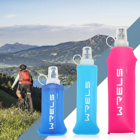WRELS Collapsible Soft Water Bottle - Lightweight, BPA-Free Hydration Flask