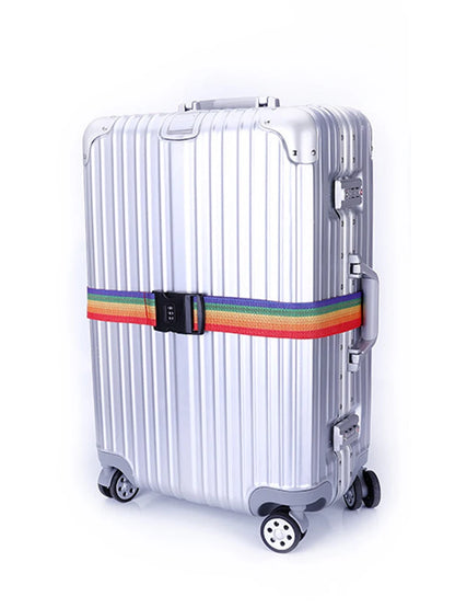 Adjustable Anti-Theft Luggage Strap with Password Lock – Secure Baggage Belt for Travel