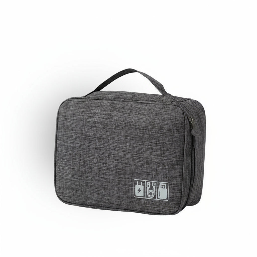 Gray toiletry bag