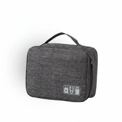 Gray toiletry bag