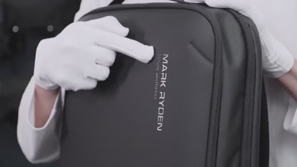 MARK RYDEN Slim Laptop Backpack – Minimalist, USB Charging, Scratch Resistant Business Bag